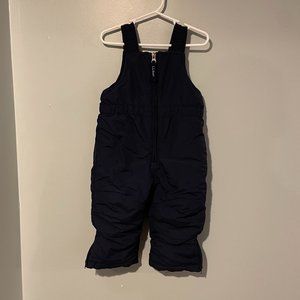 L.L. Bean kids snow bib, navy blue color size 2T